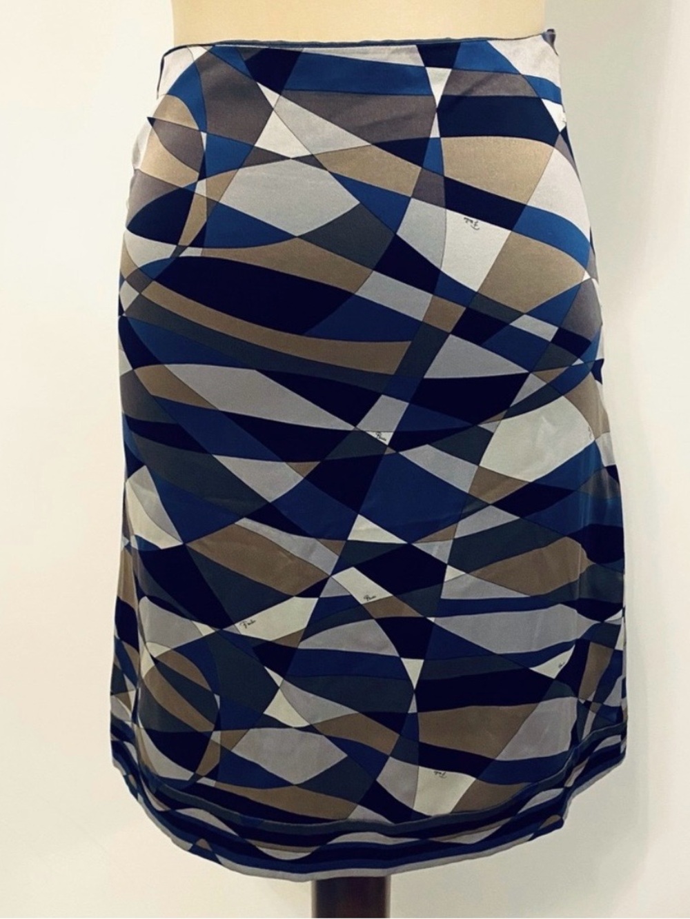 Emilio Pucci Silk Print Skirt